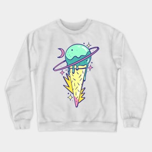 Saturn icecream cone Crewneck Sweatshirt